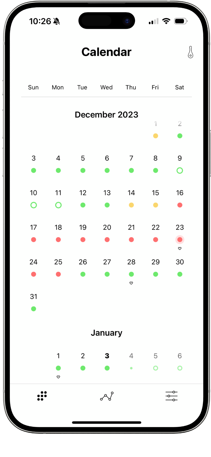 DaysyDay app cycluskalender
